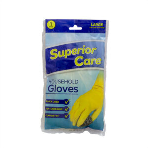 Superior Household Rubber Gloves Yellow L